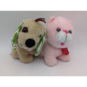 Kenner Strawberry Shortcake Pupcake Dog Custard Cat Plush 1980 Stuffed Animal